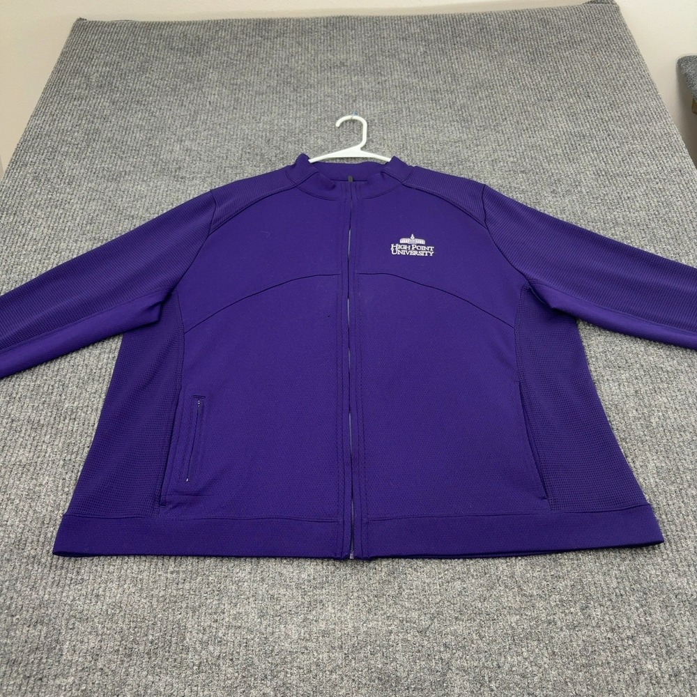 High Point University Cutter & Buck Jacket Mens XXXL Purple‎ Polyester Full Zip
